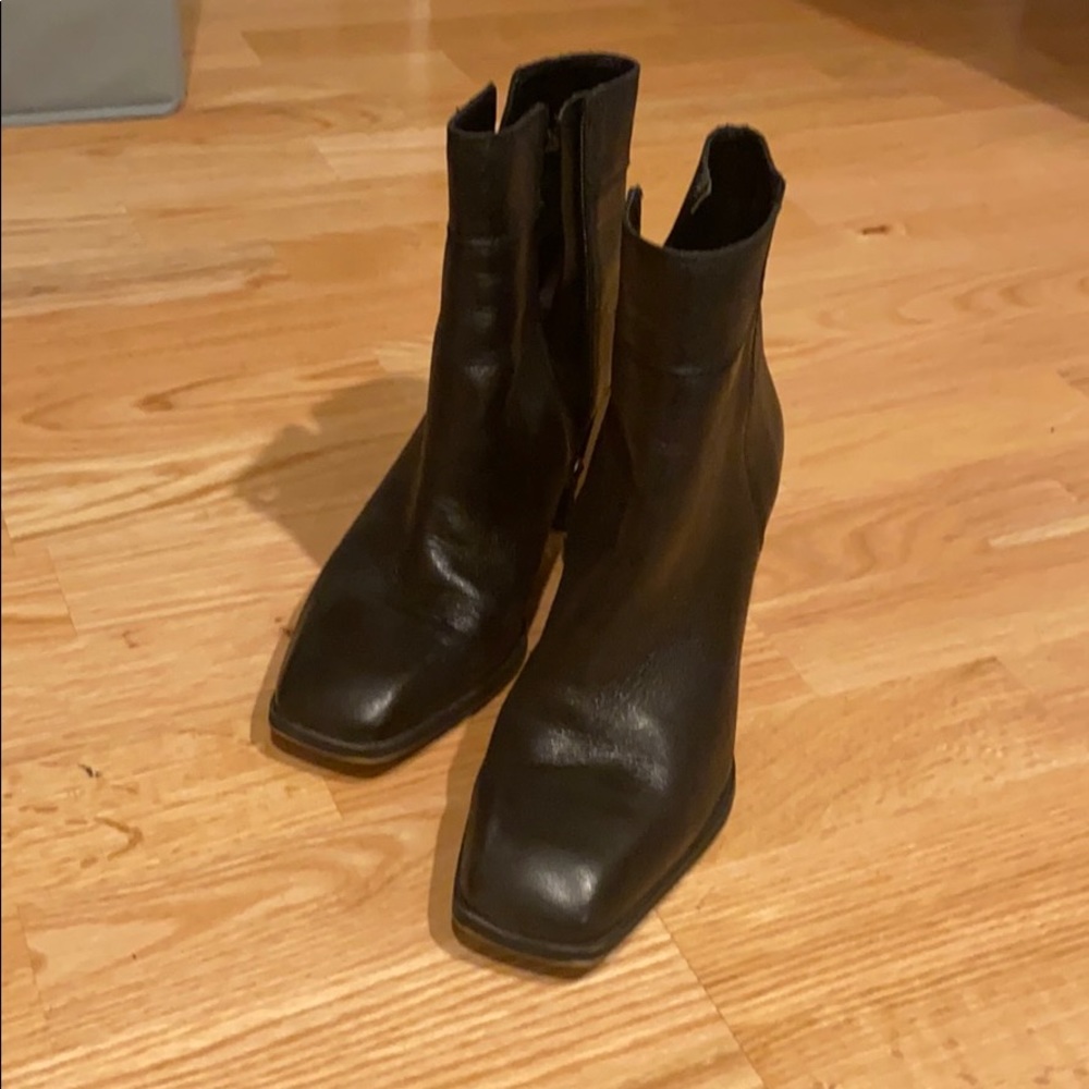 Franco sarto black booties